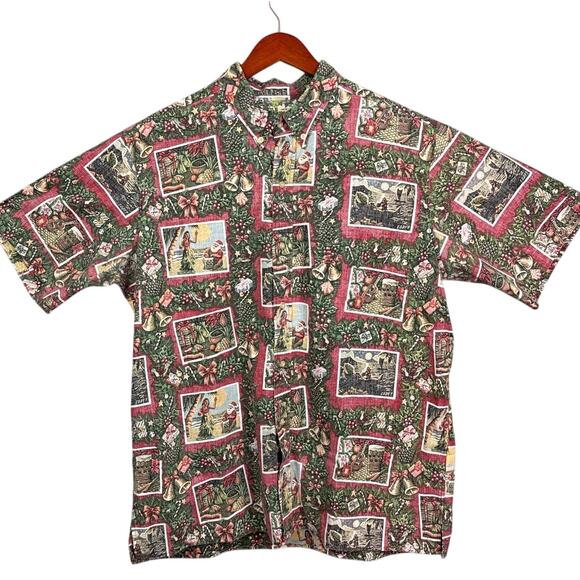 Reyn Spooner Limited Issue Mele Kalikimaka Button Up Camp Shirt Size XXL Holiday - Picture 1 of 8